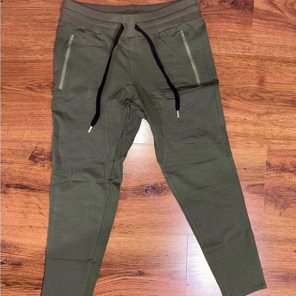 Rokwolf Lounge Joggers Women’s XL Elevated Street Wear Front Zip Slash Pockets